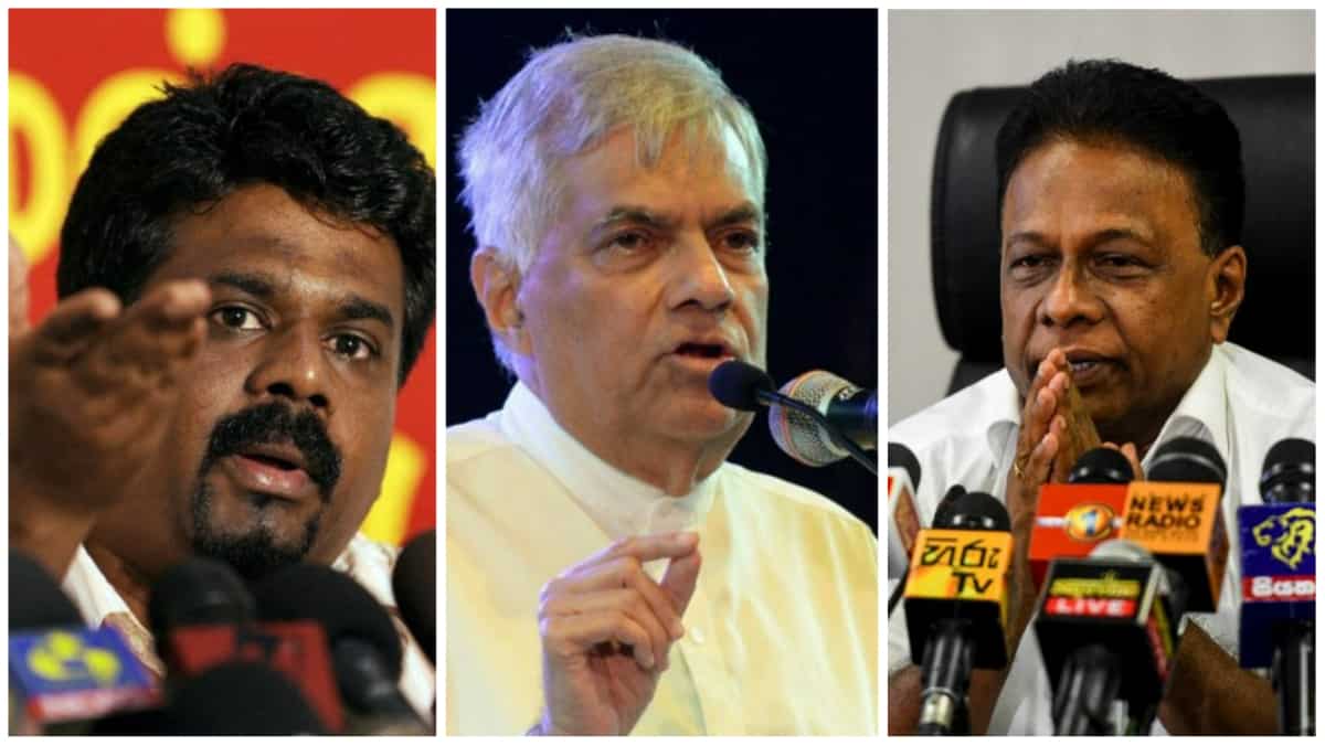 Three-way fight will decide who will be Sri Lanka's next president