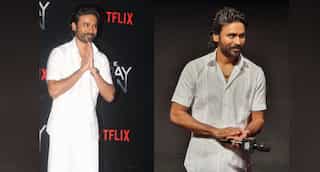 Dhanush rocks the traditional veshti at the India premiere of 'The Gray Man'