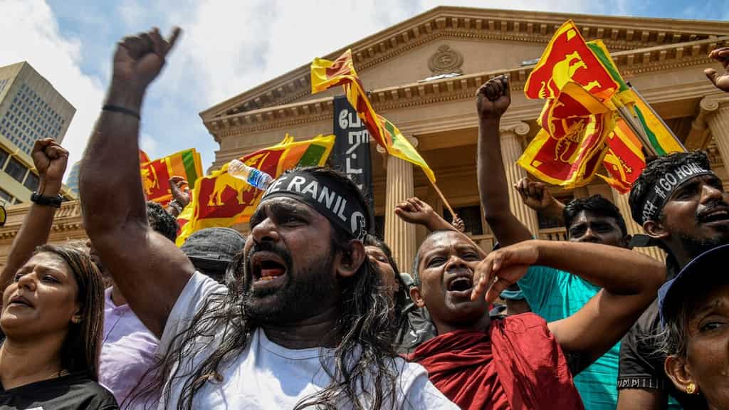 Sri Lankan protesters to continue demanding resignation of President Ranil Wickremesinghe