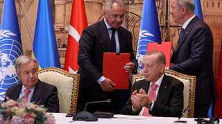 Ukraine and Russia sign food crisis deal to restart grain exports
