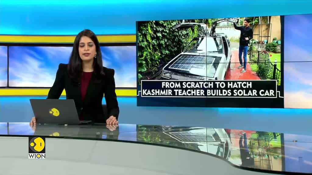 WION Climate Tracker | Math teacher from India's Kashmir builds solar car from scratch