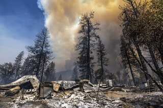 California governor declares emergency in some parts amid raging wildfire