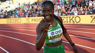 Nigeria's Tobi Amusan wins 100 metres hurdles gold at World Championships but denied world record
