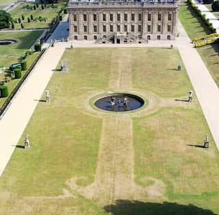 Heatwave reveals royal garden nearly 300 years old in UK