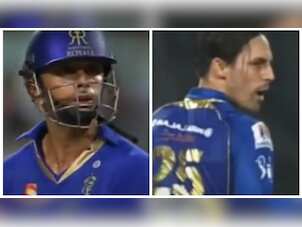 Throwback: When Rahul Dravid lost his cool at Mitchell Johnson in MI vs RR IPL 2013 clash – watch