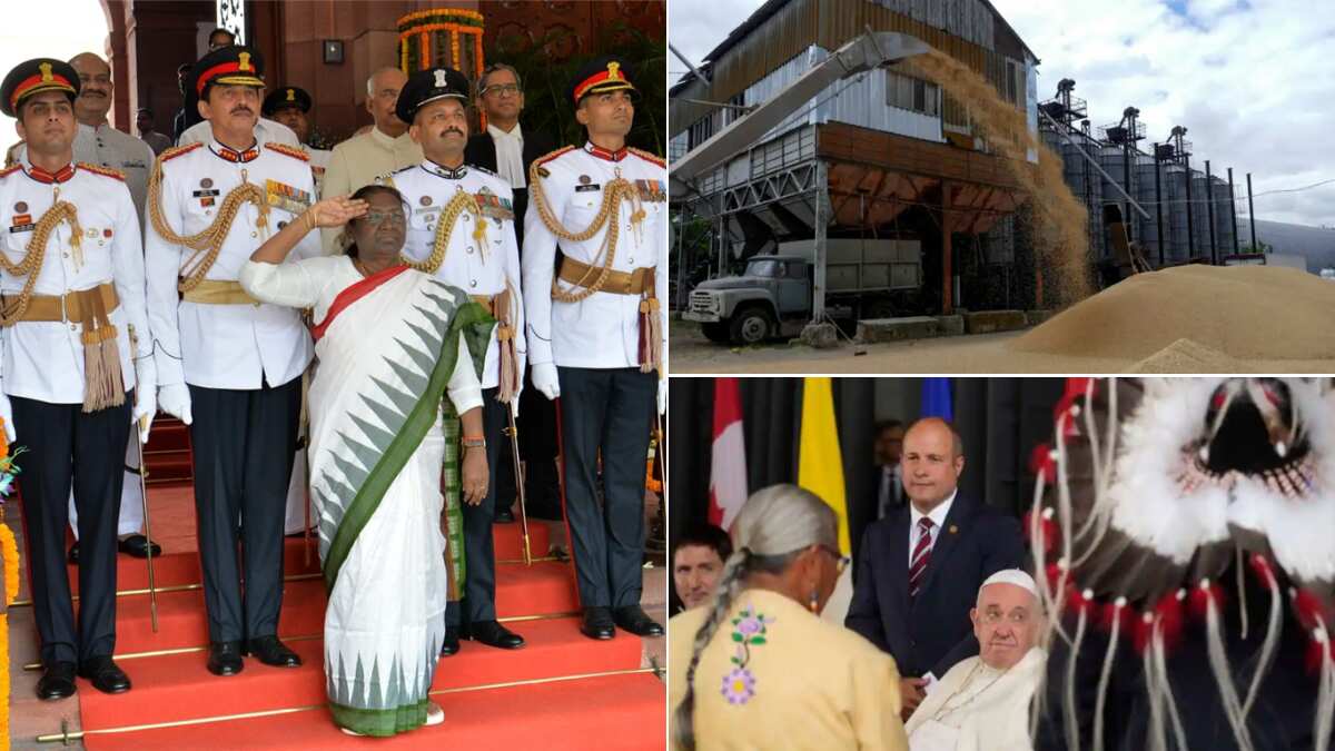 Top 10 world news: Indian President Droupadi Murmu's address to nation, Russia-Ukraine war updates, and more