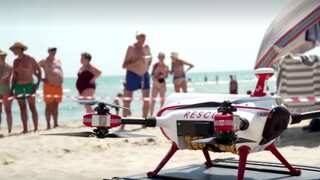 Drone saves life of a drowning boy at Spanish beach