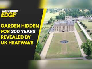 Heatwave reveals 300-year-old UK noble home garden