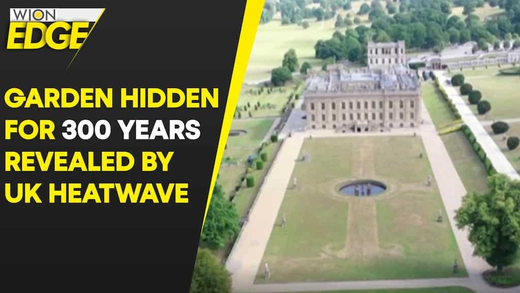 Heatwave reveals 300-year-old UK noble home garden