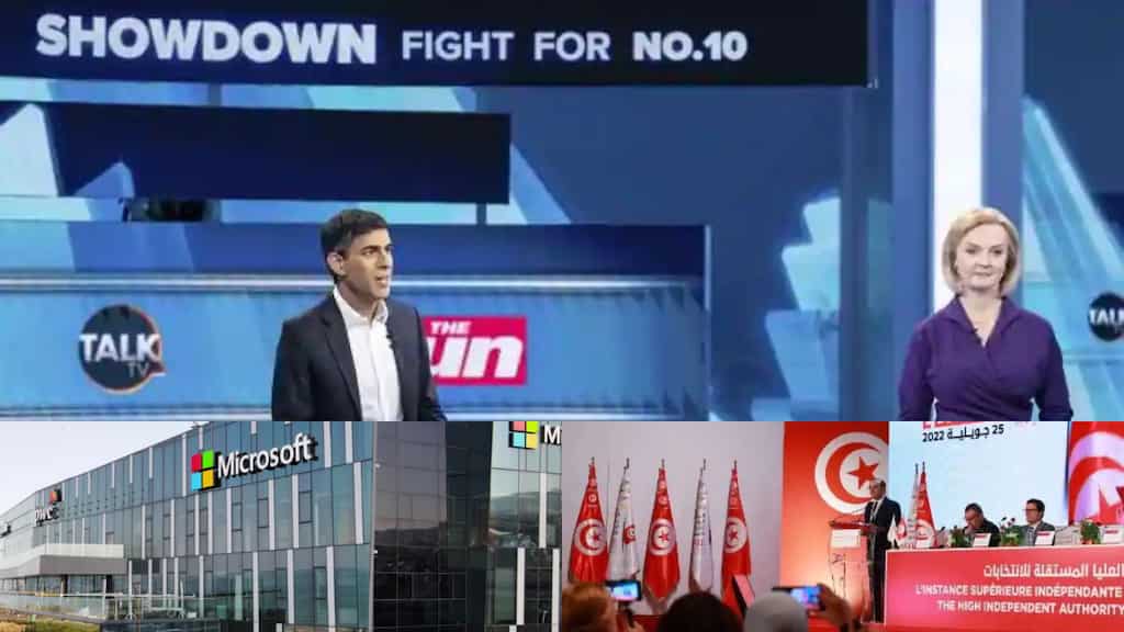 Morning news brief: UK leadership debate abandoned after TV host faints, Microsoft’s earnings suffer and more