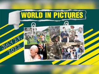 World in Pictures: Earthquake strikes Philippines; Ukrainian fighters standing in Russia’s way