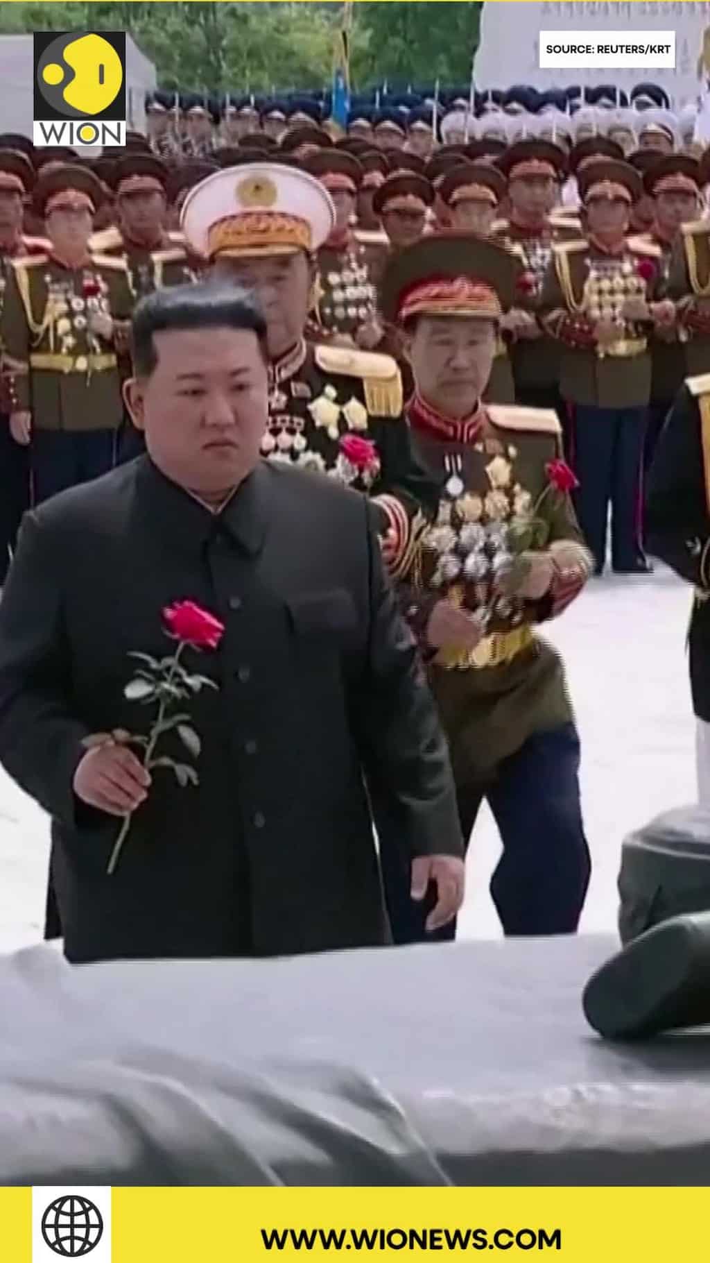 Kim Jong Un visits war cemetery, says ready to mobilize nuclear war deterrent