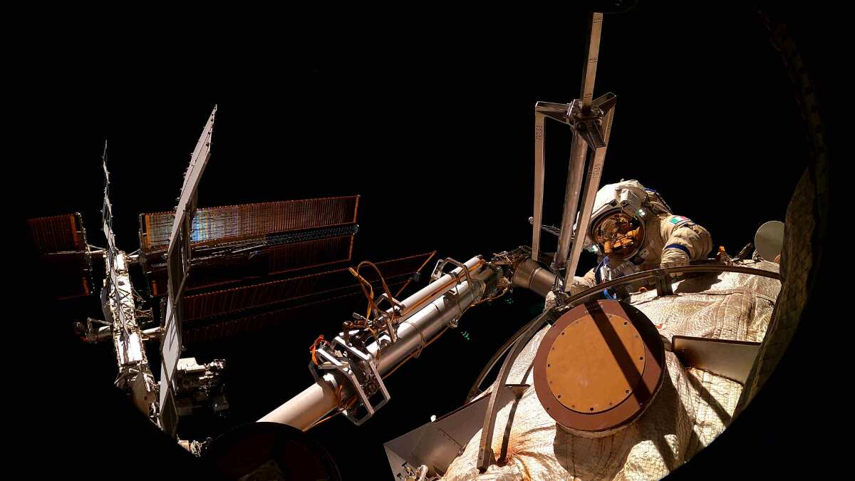 Robotic arm aboard ISS