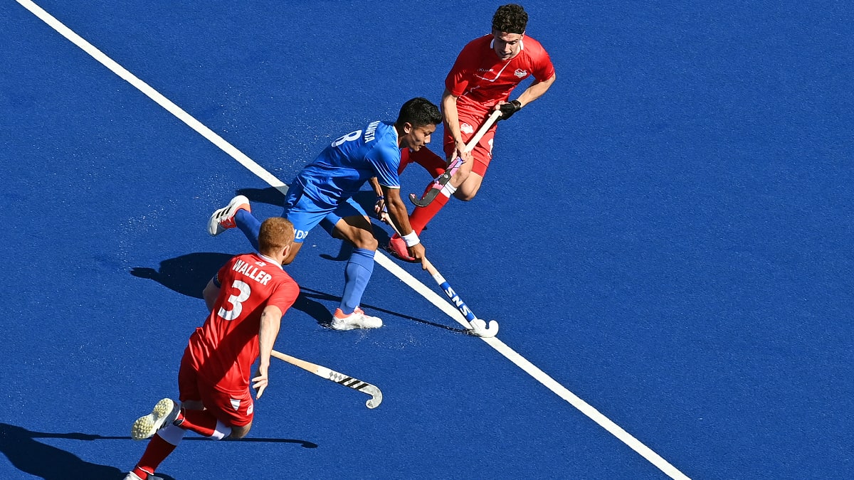 India squander 3-goal lead to play out 4-4 draw against England in men's hockey at CWG 2022 India squander 3-goal lead to play out 4-4 draw against England in men's hockey at CWG 2022