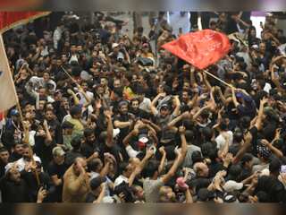 Counter-Protests against Pro-Sadr group in Iraq