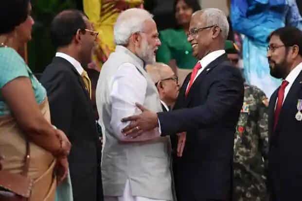 President Solih in India on a 4 - day visit signs 6 pacts with India