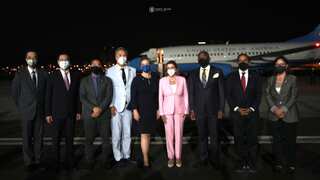 Nancy Pelosi lands in Taiwan, escorted by Taiwan Air Force jets