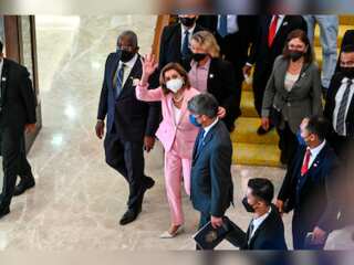 US House Speaker Nancy Pelosi lands in Taiwan amid soaring tensions with China