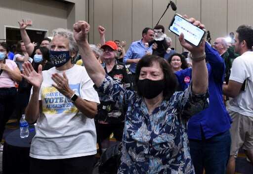 Kansas voters reject state constitution amendment aimed at weakening abortion rights