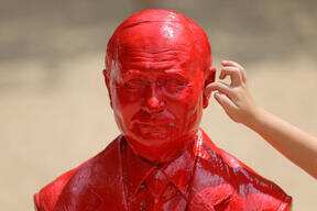 Red Statue