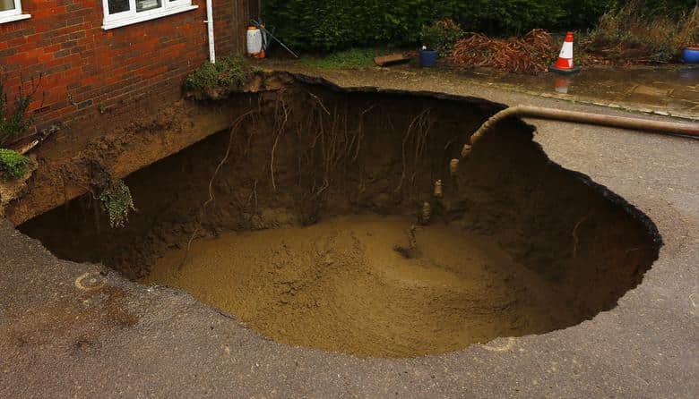 Dump sinkhole