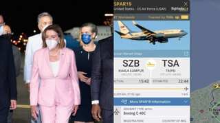 Pelosi in Taiwan: How SPAR19 became the most tracked flight of all time