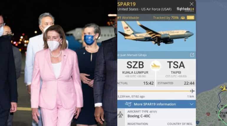 Pelosi in Taiwan: How SPAR19 became the most tracked flight of all time