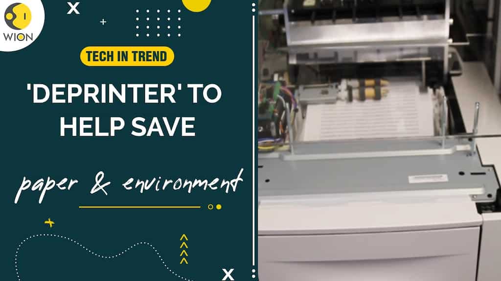 This 'Deprinter' strips ink from printed paper so it can be reused