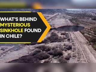 Authorities in Chile are looking into a mysterious big sinkhole close to a copper mine