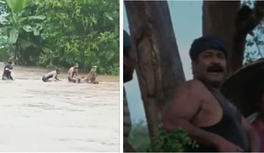 India: Youth recreate cinema stunt during floods & share video; slapped with case