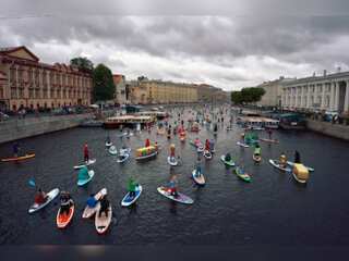 7th Anniversary of the annual paddle board festival in St. Petersburg
