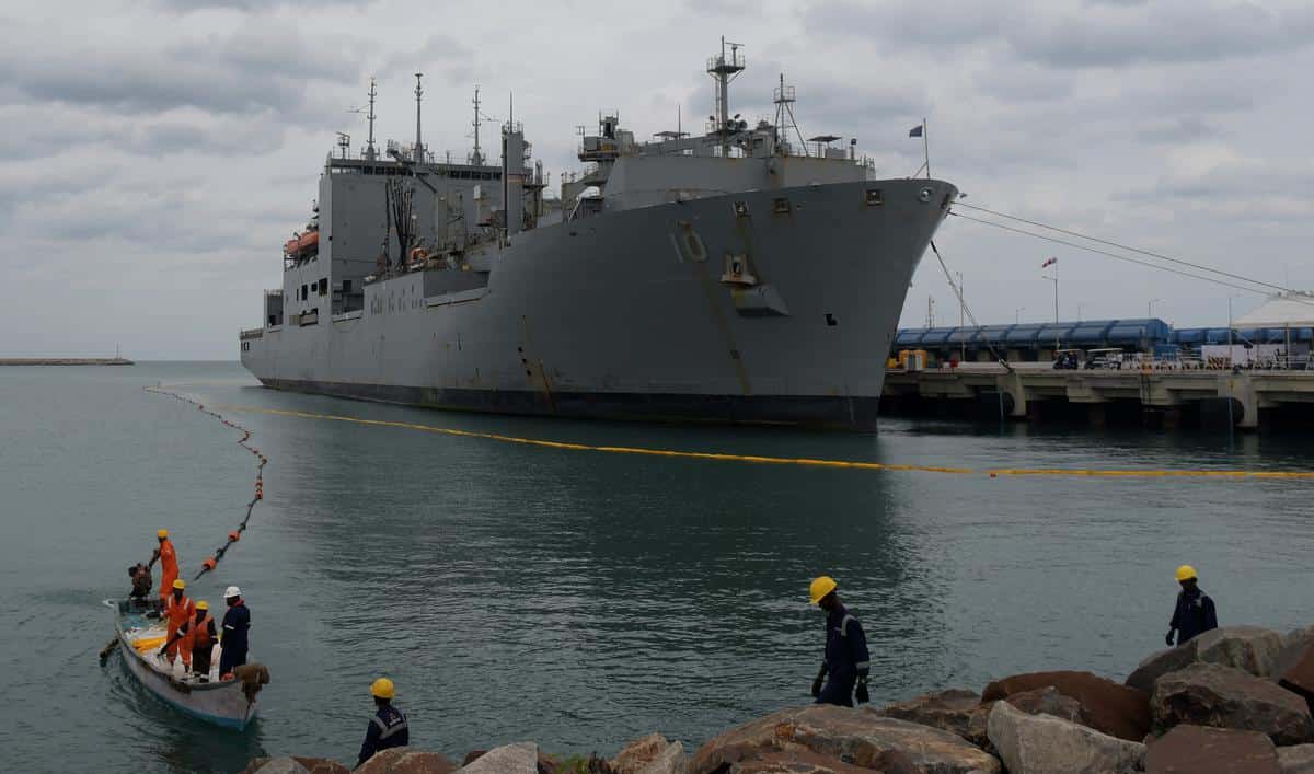 In a first, US navy ship docks in India for repairs In a first, US navy ship docks in India for repairs