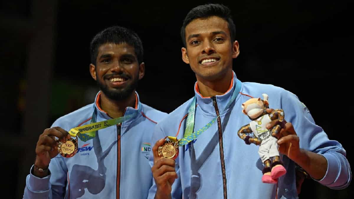 Chirag-Satwik pair wins India's first gold medal in men's doubles badminton at Commonwealth Games Chirag-Satwik pair wins India's first gold medal in men's doubles badminton at Commonwealth Games