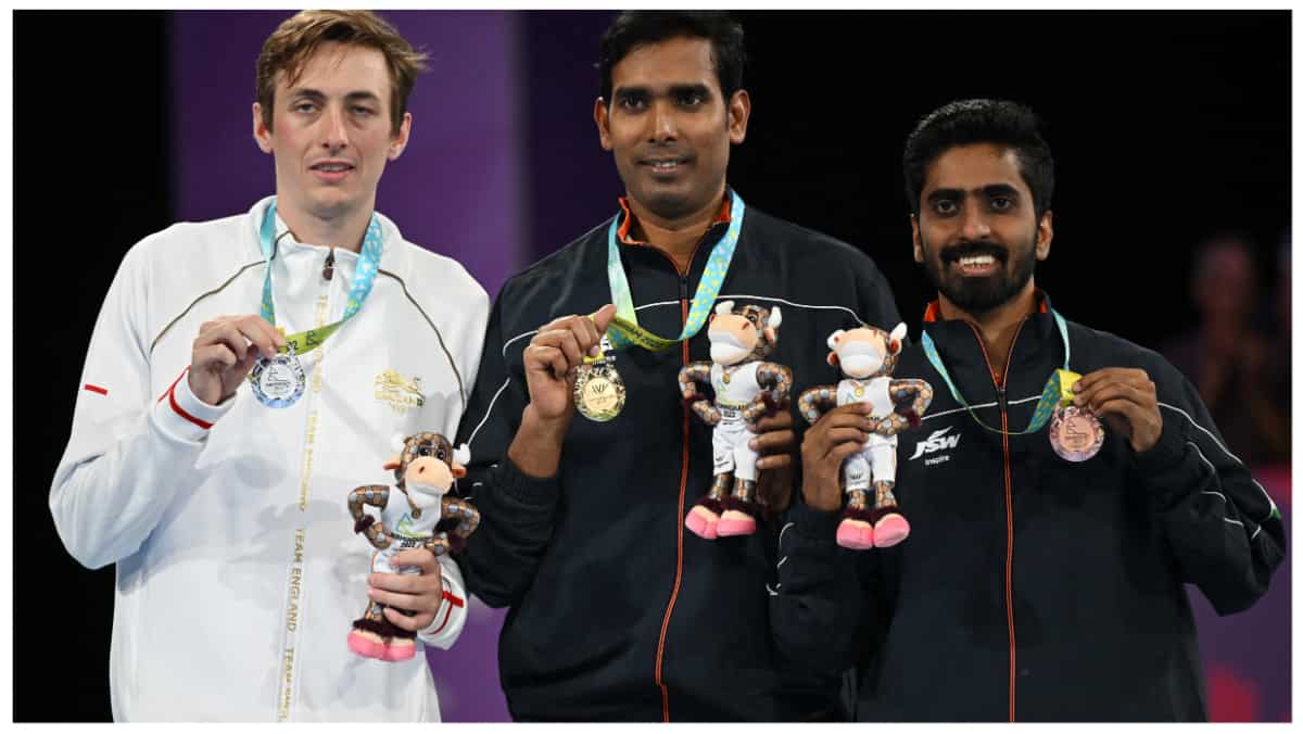 CWG 2022: Indian paddler Sharath Kamal clinches gold in men's singles final, thrashes England's Liam Pitchford