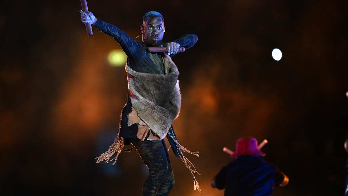 Dancers perform during CWG 2022 closing ceremony