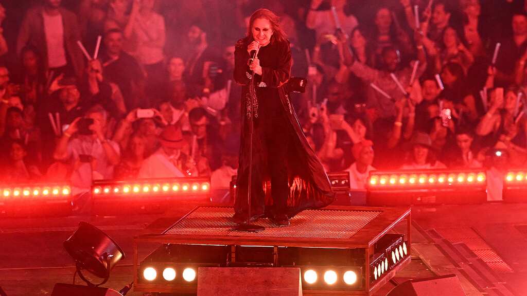 Ozzy Osbourne performs at Commonwealth Games closing ceremony months after major surgery