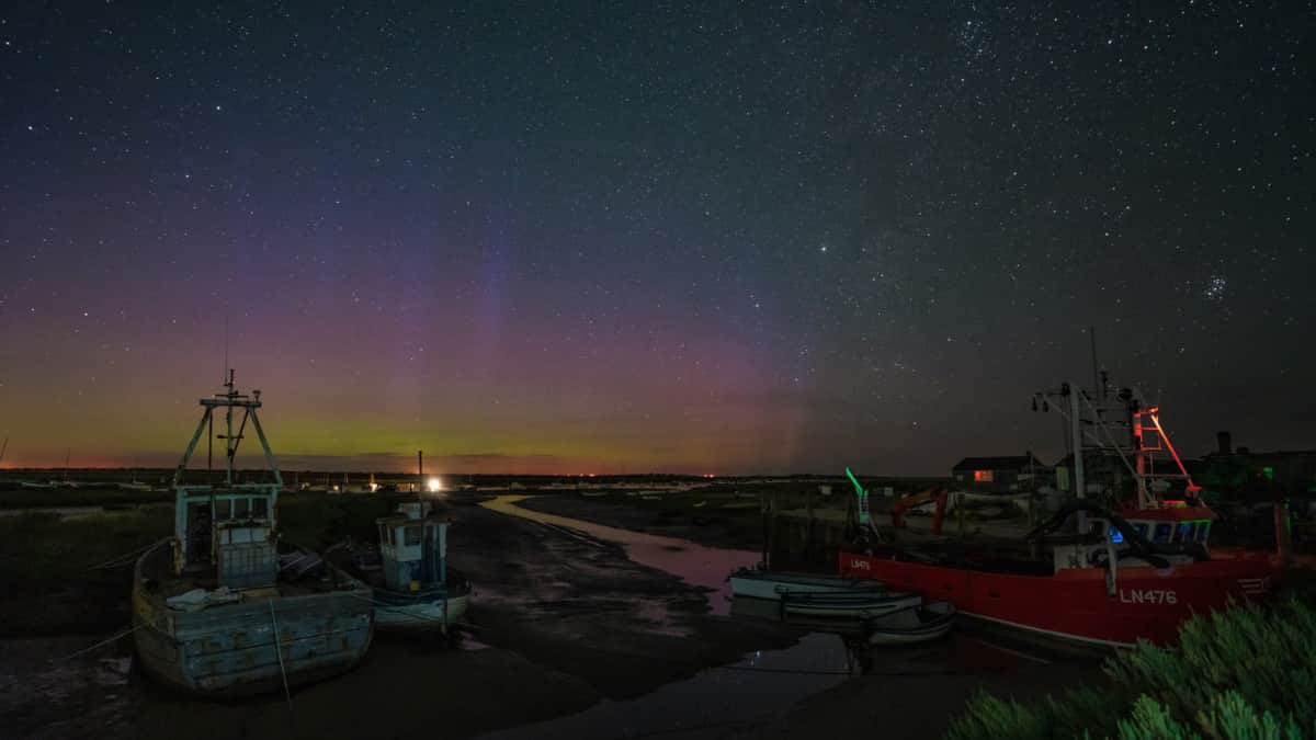 Aurora borealis concept