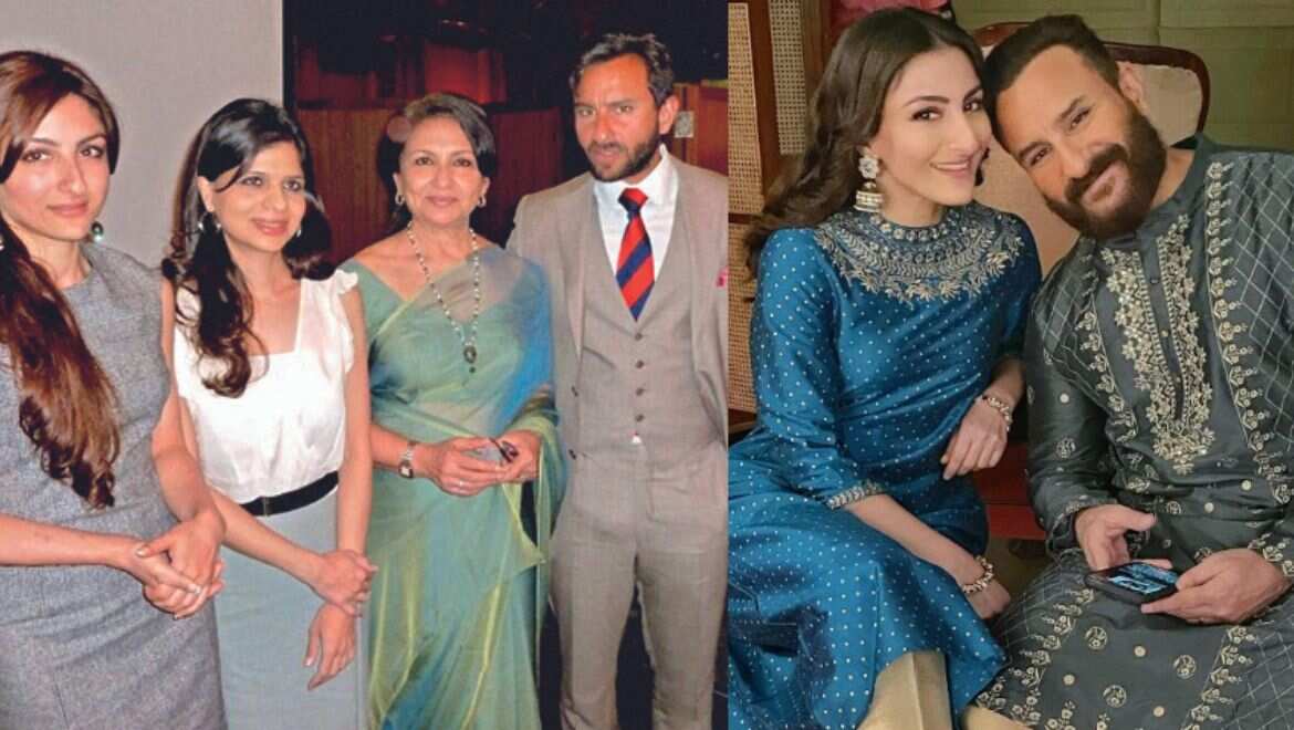 Saif Ali Khan, Soha Ali Khan, and Saba Ali Khan