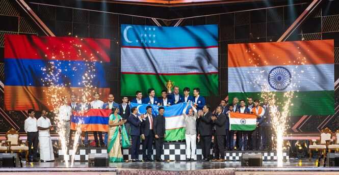 44th Chess Olympiad: Uzbekistan win Gold in open category