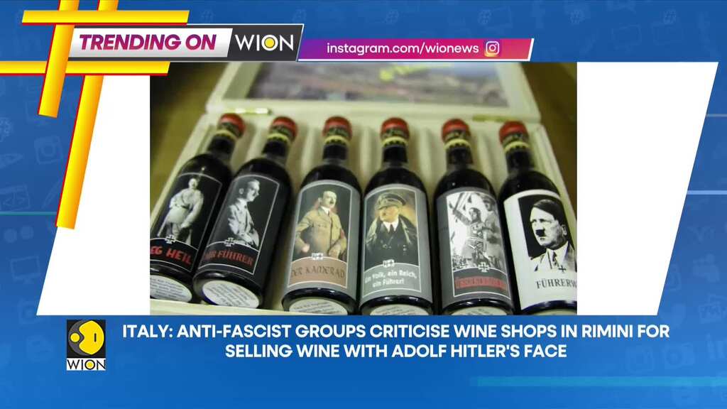 Trending On WION: Anti-fascist groups criticise wine shops for selling wine with Adolf Hitler's face