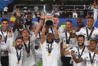Real Madrid beat Eintracht Frankfurt 2-0 in the UEFA Super Cup