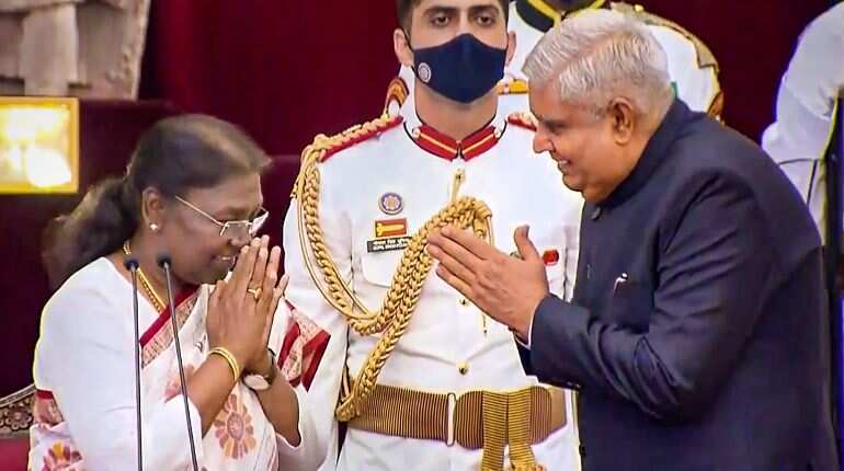 Jagdeep Dhankhar takes oath as India’s 14th vice president