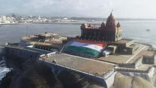India: Army unfurls 75-feet-long tricolour flag at confluence of Indian Ocean, Arabian sea, and Bay of Bengal