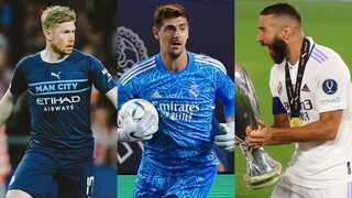 Karim Benzema, Thibaut Courtois & De Bruyne feature on the shortlist for UEFA's men's POTY accolade