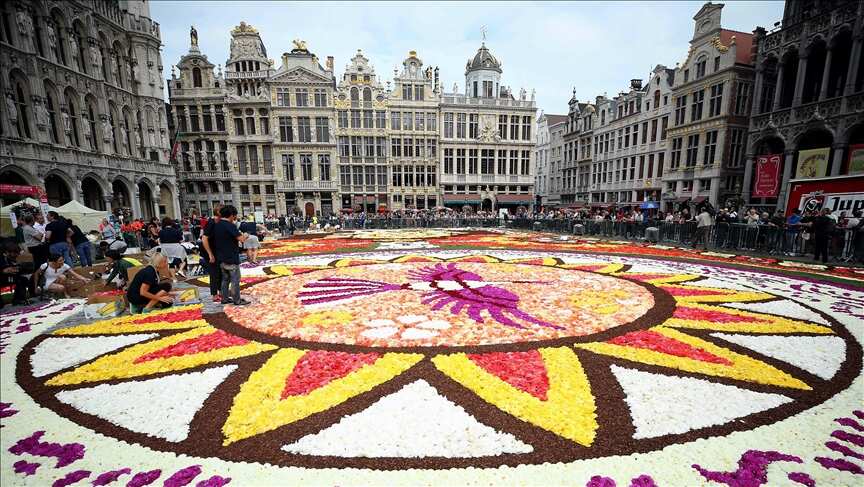 Flower carpet festival opens in Brussels: This year marks the 50th anniversary of the festival