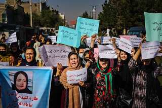 Taliban fighters fire in air, assault women to halt their protest in Kabul