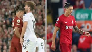 WATCH: Darwin Nunez turns into Zidane on his Anfield debut; headbutts opposition player