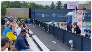 Controversy erupts after spectator asked to remove Ukraine flag at Cincinnati Open by officials - WATCH