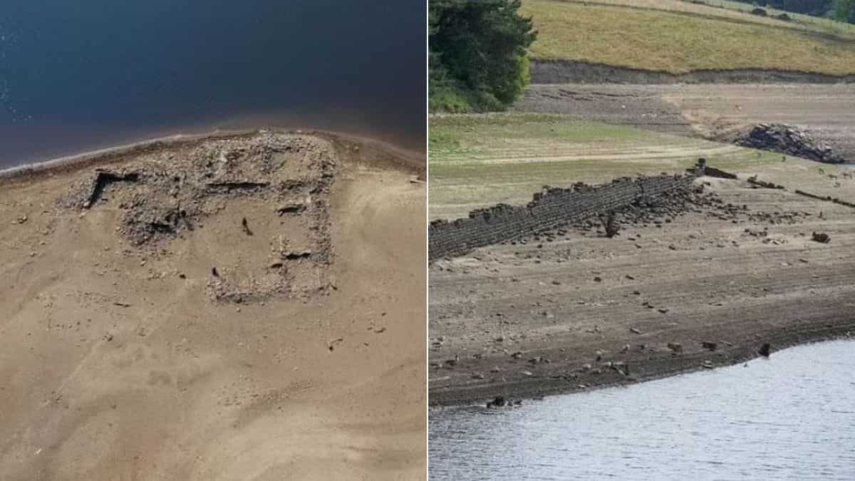 UK: Heatwave exposes 17th Century gardens, lost villages in drying reservoirs