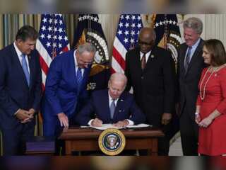 US President Joe Biden signs inflation reduction act into law